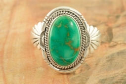 Genuine Royston Turquoise Sterling Silver Ring